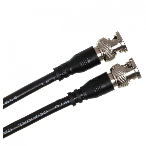 Hosa BNC 75 Ohm Coax Cable, 1.8 Metre - Angled Connectors