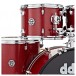 DDrum D2 22'' 5pc Drum Kit, Red Sparkle