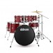 DDrum D2 22'' 7pc Drum Kit, Red Sparkle