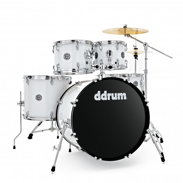 DDrum D2 22'' 5pc Drum Kit, White Gloss