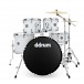 DDrum D2 22'' 5pc Drum Kit, White Gloss