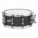 Ahead 13" x 6" Black On Brass Snare Drum w/Dunnett Strainer