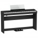 Digitálne piano Piano Roland FP-60X so stojanom a pedálmi v drevenom ráme, čierne