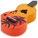 Mahalo Designer Ukulele, Hawaii Orange