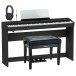 Roland FP-60X Pacchetto Domestico Premium di Pianoforte, Nero
