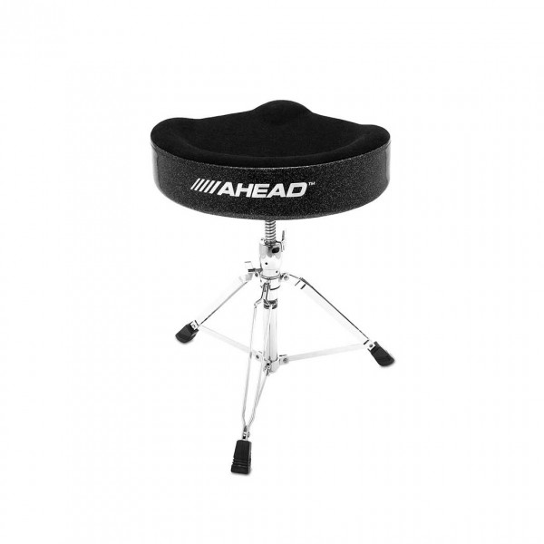 Ahead Saddle Black Cloth Embroidered Throne - Back