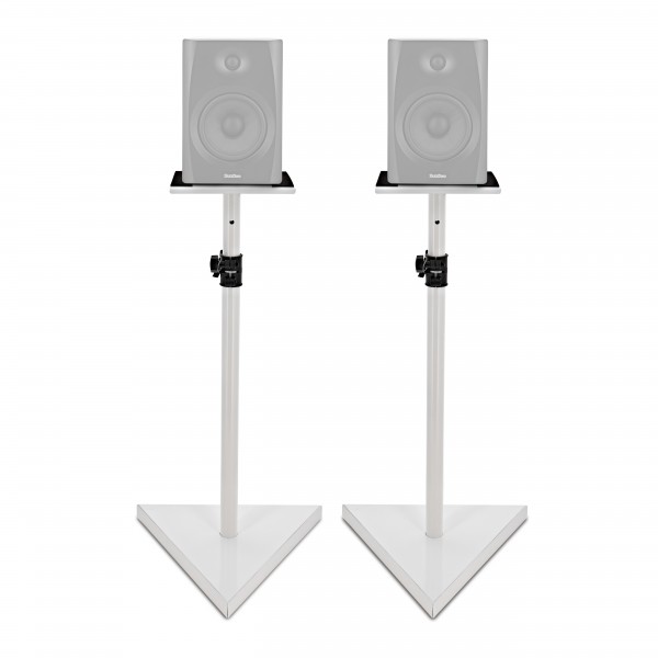 Studio Monitor Speaker Stands, White, Pair
