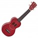 Mahalo Kahiko Soprano Ukulele, Smile Transparent Red