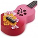 Mahalo Designer Ukulele, Hibiscus Red