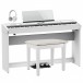 Roland FP-60X Pacchetto Domestico di Pianoforte, Bianco
