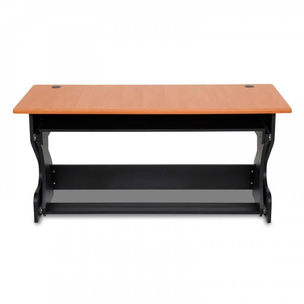 Miza Z Flex Studio Desk, Black Cherry - Front