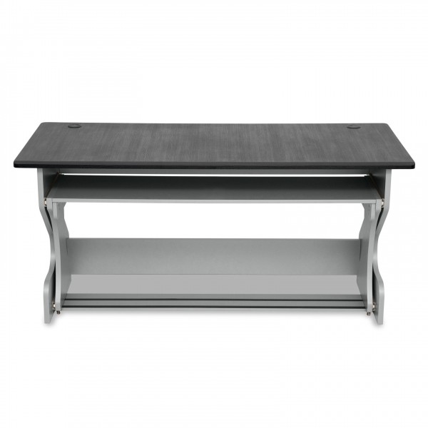 Zaor Miza Z Flex Studio Desk, Grey Wenge - Front