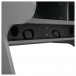 Zaor Miza Studio Desk, Grey Wenge - Rear Port