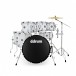 DDrum D2 22'' 7pc Drum Kit w/Paiste Cymbals, White Gloss - Front