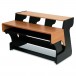 Miza 88XL Studio Desk, Black Cherry - Angled