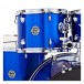 DDrum D2 22'' 7pc Drum Kit w/Paiste Cymbals, Cobalt Blue Sparkle - Detail