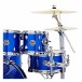 DDrum D2 22'' 7pc Drum Kit w/Paiste Cymbals, Cobalt Blue Sparkle - Rack Toms & Snare