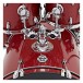 DDrum D2 22'' 7pc Drum Kit w/Paiste Cymbals, Red Sparkle - Rack Toms