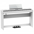 Roland FP-60X Digitalpiano mit Holzst&auml;nder und Pedaleinheit, wei&szlig;
