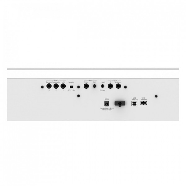 Roland FP-60X Digital Piano, White, I/o
