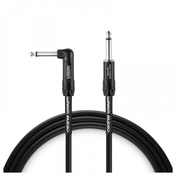 Warm Audio Pro Series Straight-Right Angle Instrument Cable, 6m - Coiled