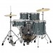 Pearl Roadshow 5pc Fusion Drum Kit, Charcoal Metallic