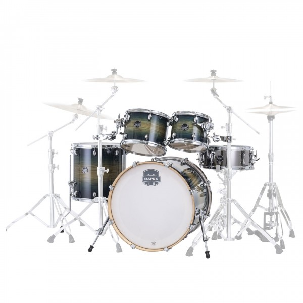 Mapex Armory 22'' LA Fusion 5pc Shell Pack, Rainforest Burst - Alt. View