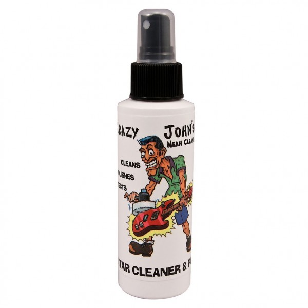 Crazy John's Guitar Cleaner & Polish - Front View