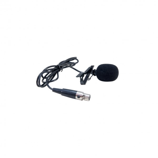 Omnitronic MOM-10BT4 Lavalier Microphone, Black - Front