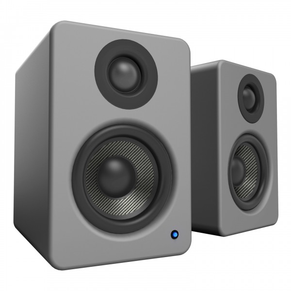 Kanto YU2 Powered Desktop Speakers - Matte Grey - Angled