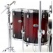 Pearl Decade Maple 7pc Pro Kit with Cymbals, Deep Red Burst