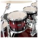 Pearl Decade Maple 7pc Pro Kit with Cymbals, Deep Red Burst