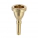 Coppergate 24AW Tuba Mouthpiece by Gear4music, Gold