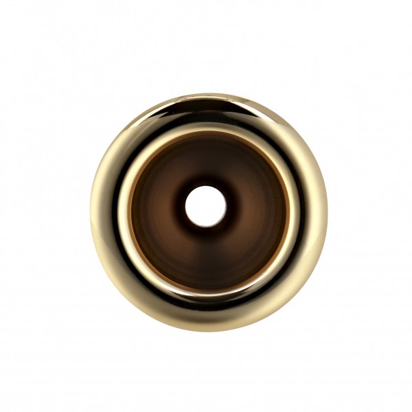 Coppergate 24AW Tuba Mouthpiece by Gear4music, Gold