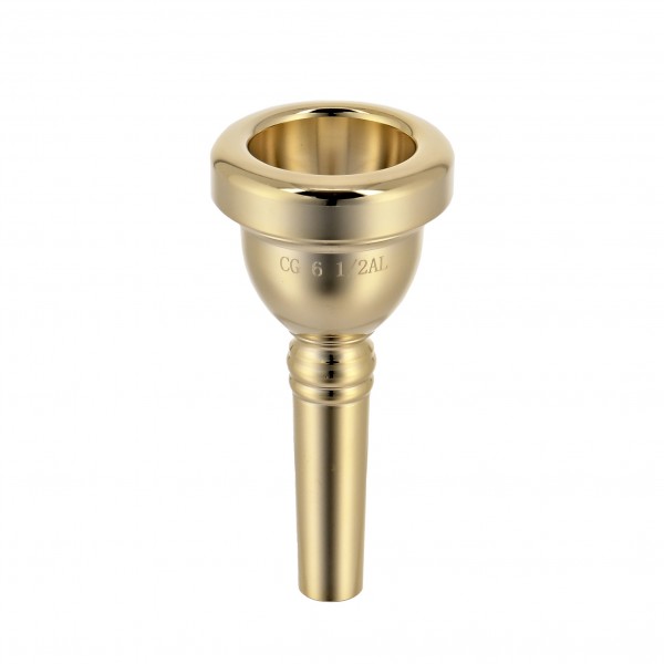 Coppergate 6.5AL Trombone Mouthpiece by Gear4music, Gold