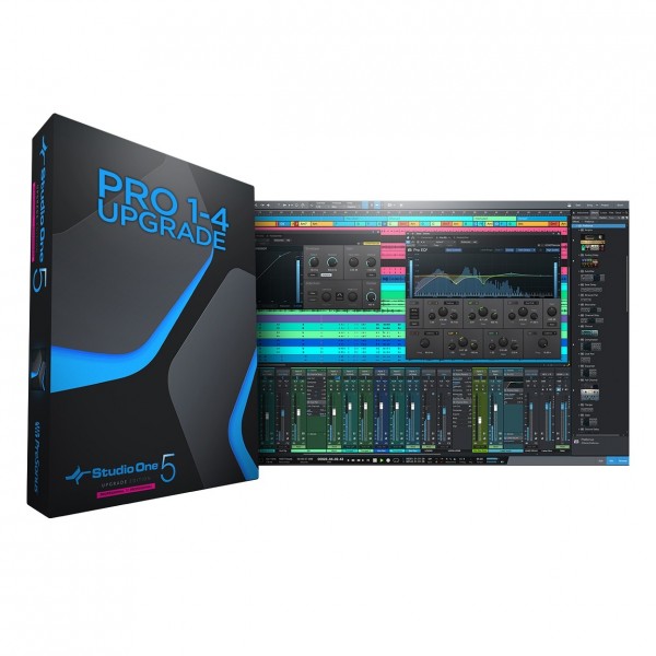 PreSonus Studio One 5 Pro Upgrade for Version 1-4, Digital Delivery - Main View