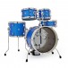 Dixon Drums Jet Set Plus 5pc Conjunto de Cascos de Bateria, Street Play Blue