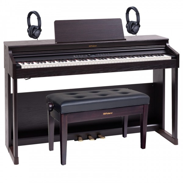 Roland RP701 Digital Piano Duet Bundle, Dark Rosewood