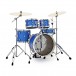 Dixon Drums Jet Set Plus 5er Drum Set m/Hardware, Street Play Blue
