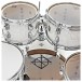 Dixon Drums Jet Set Plus 5pc Shell Pack, Sub Zero White
