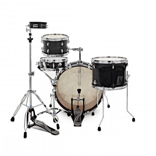 Dixon Drums 'Little Roomer' 5pc Shell Pack w/Bags, Black Coal