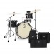 Dixon Drums 'Little Roomer' Gig pakiet w/elementy konstrukcyjne & Bags, Black Coal