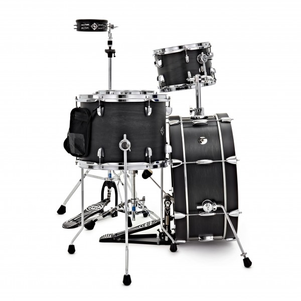 Dixon Drums 'Little Roomer' Gig Pack w/Hardware & Bags, Black Coal