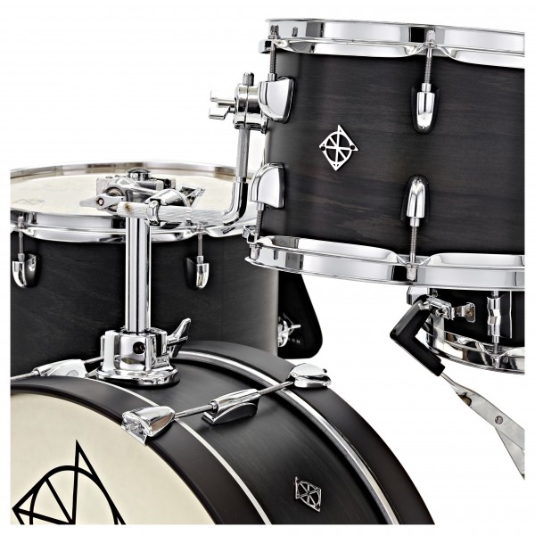 Dixon Drums 'Little Roomer' Gig Pack w/Hardware & Bags, Black Coal