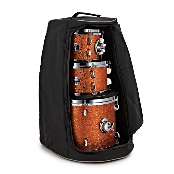 Dixon Drums 'Little Roomer' Gig Pack w/Hardware & Bags, Black Coal