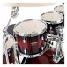 Pearl Decade Maple 22'' 7pc Shell Pack, Deep Red Burst - Rack Toms Rear