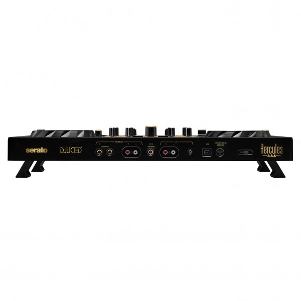 Inpulse 500 DJ Controller, Gold Edition - Rear with feet