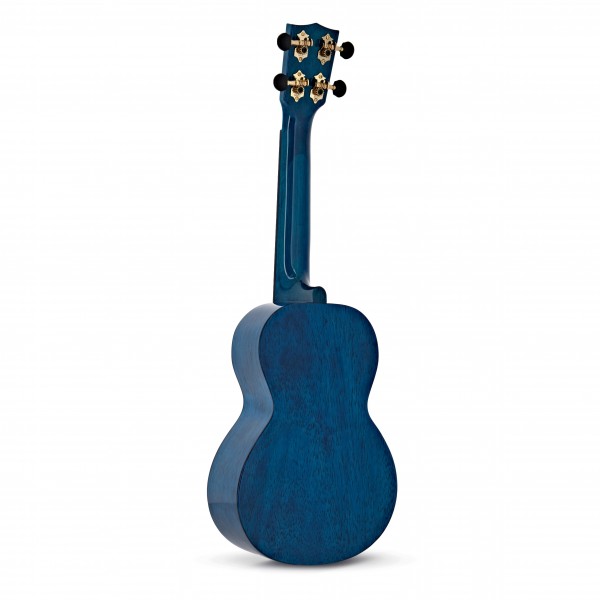 Mahalo Hano Concert Ukulele, Trans Blue Finish