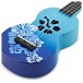 Mahalo Designer Ukulele, Hibiscus Blue