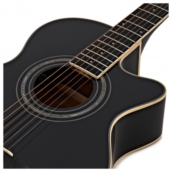 Washburn EA10 Festival Electro Acoustic, Black at Gear4music